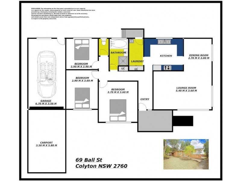 69 Ball Street, Colyton NSW 2760 Floorplan