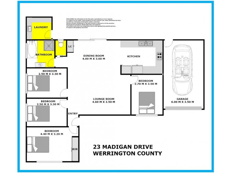 23 Madigan Drive, Werrington County NSW 2747 Floorplan