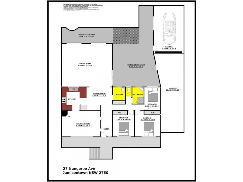 27 Nungeroo Avenue, Jamisontown NSW 2750 Floorplan