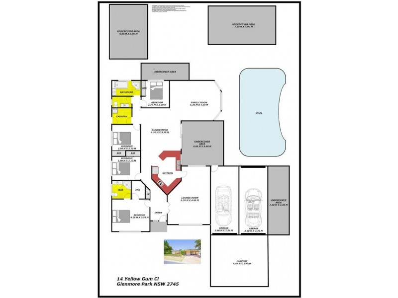 14 Yellowgum Close, Glenmore Park NSW 2745 Floorplan