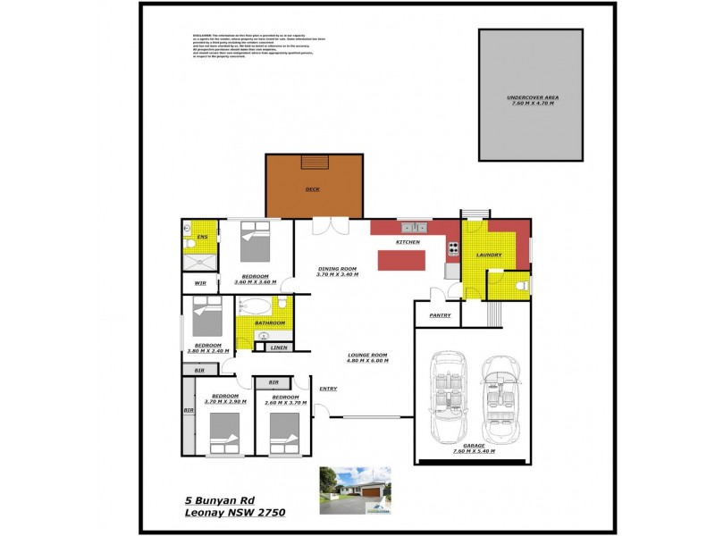 5 Bunyan Road, Leonay NSW 2750 Floorplan
