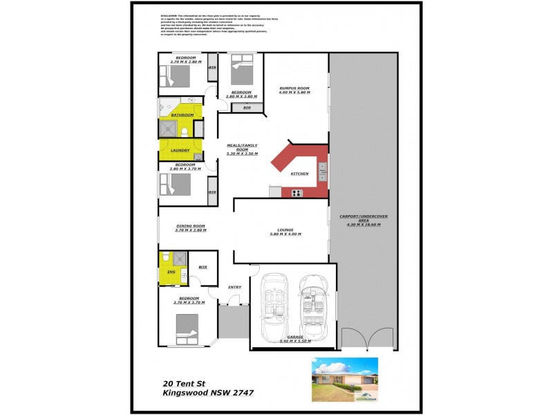 20 Tent Street, Kingswood NSW 2747 Floorplan