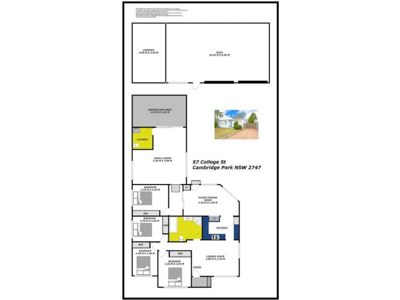 57 College Street, Cambridge Park NSW 2747 Floorplan