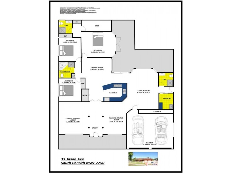 33 Jason Avenue, South Penrith NSW 2750 Floorplan
