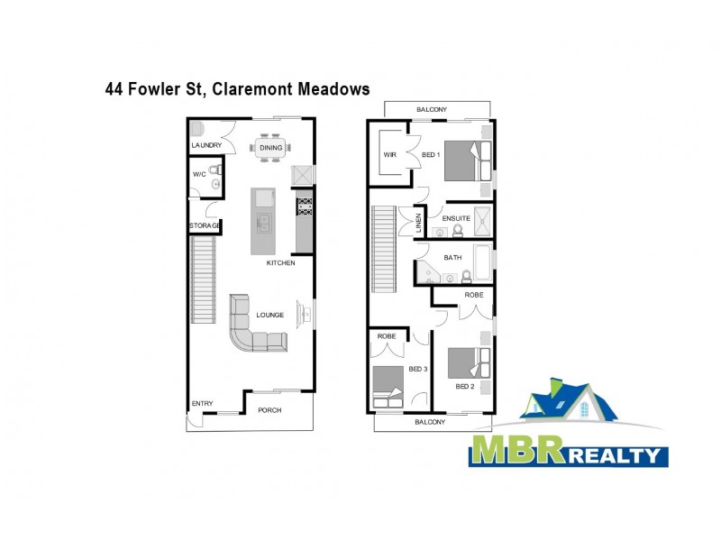 44 Fowler Street, Claremont Meadows NSW 2747 Floorplan