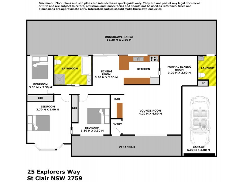 25 Explorers Way, St Clair NSW 2759 Floorplan
