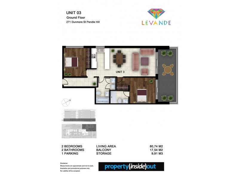 3/271 Dunmore Street, Pendle Hill NSW 2145 Floorplan