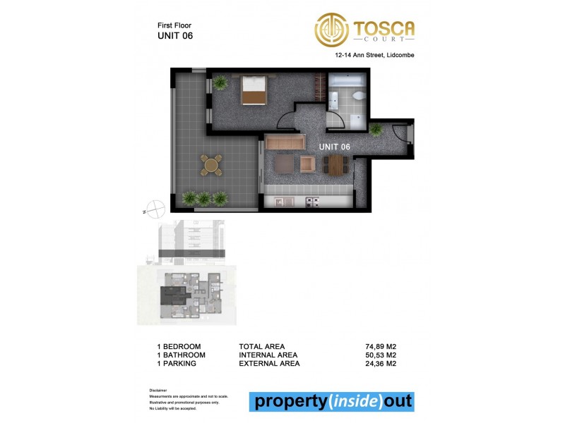 22/12-14 Ann St, Lidcombe NSW 2141 Floorplan