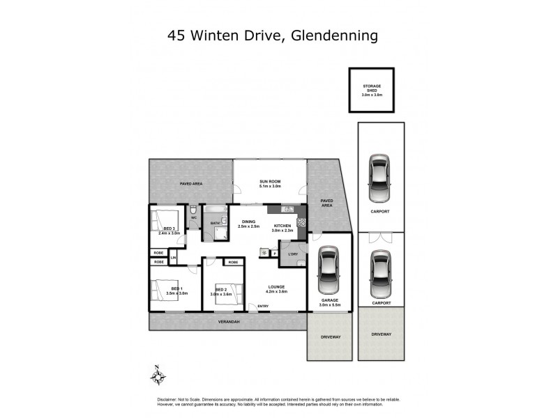 45 Winten Drive, Glendenning NSW 2761 Floorplan