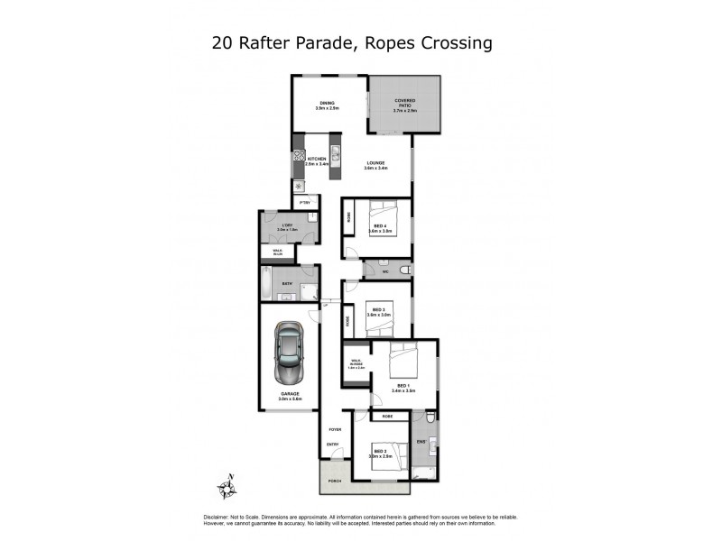 20 Rafter Parade, Ropes Crossing NSW 2760 Floorplan