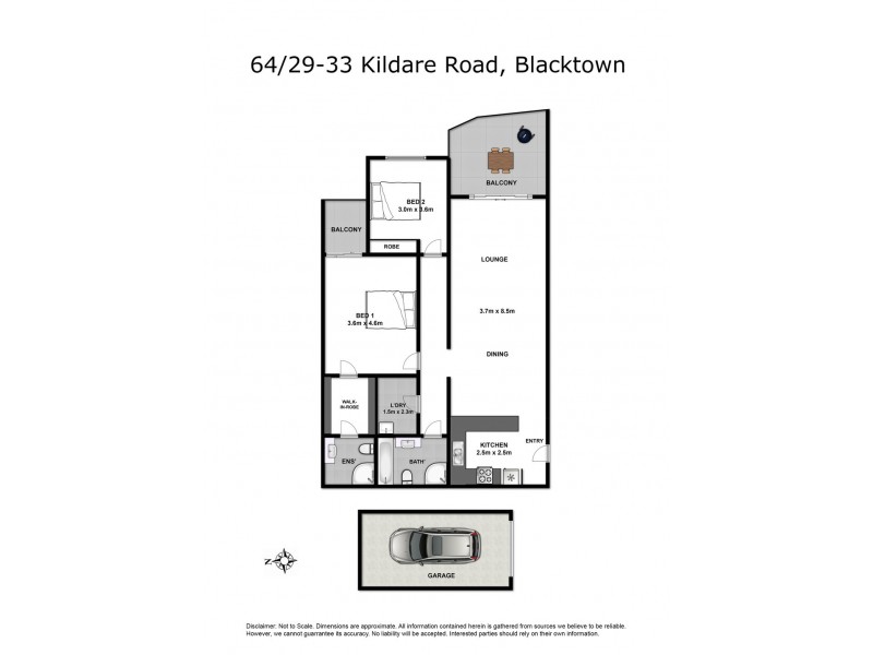 64/29-33 Kildare Road, Blacktown NSW 2148 Floorplan