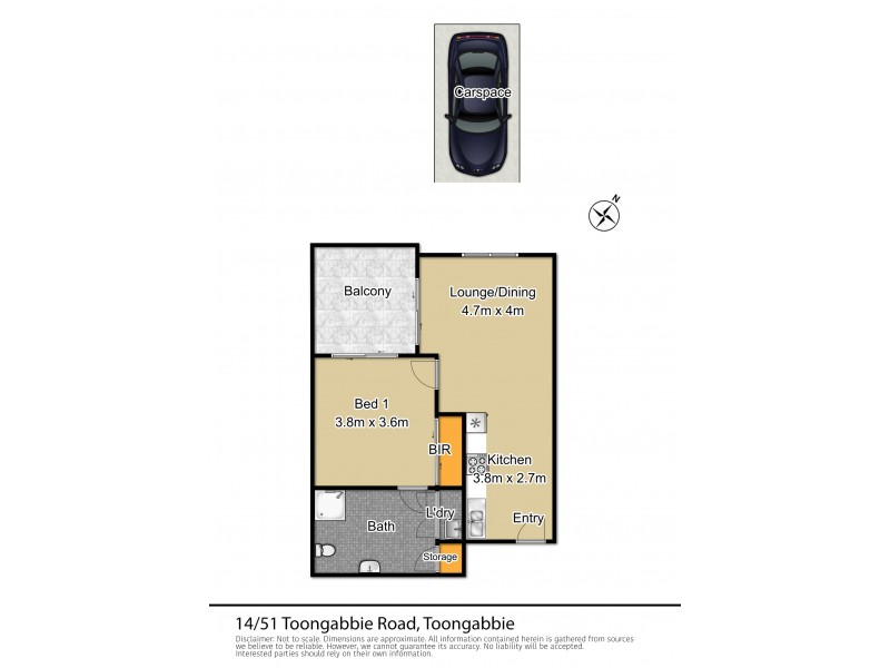 14/51 Toongabbie Road, Toongabbie NSW 2146 Floorplan