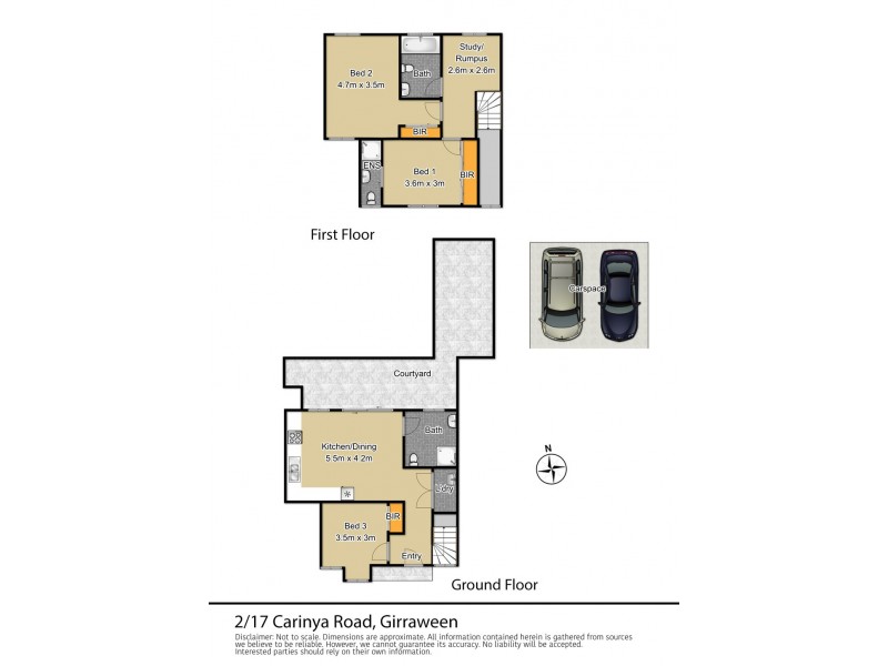 2/17 Carinya Rd, Girraween NSW 2145 Floorplan