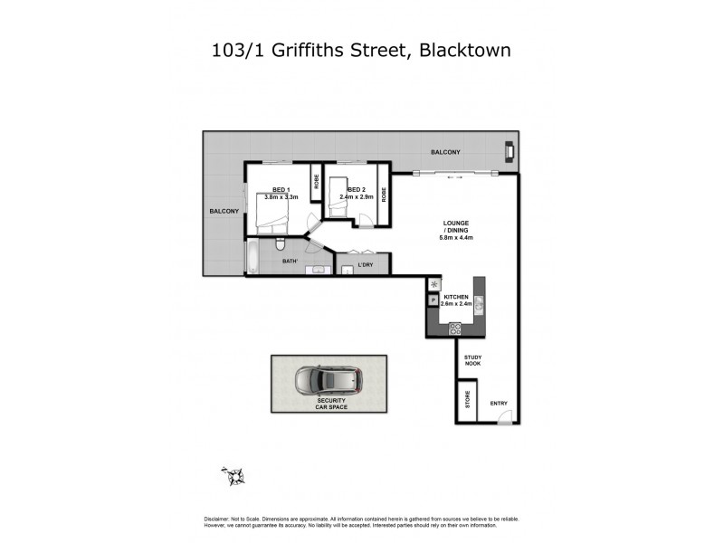 103/1 Griffiths Street, Blacktown NSW 2148 Floorplan