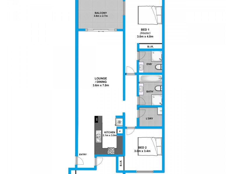 27/465-481 Wentworth Ave, Toongabbie NSW 2146 Floorplan
