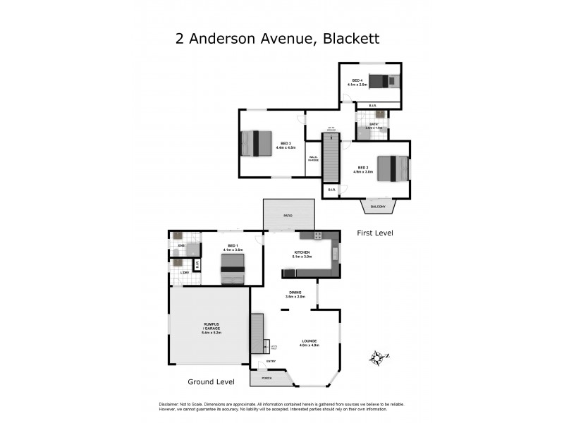 2 Anderson Avenue, Blackett NSW 2770 Floorplan