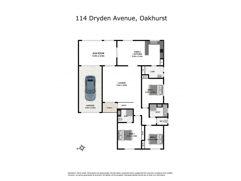 114 Dryden Avenue, Oakhurst NSW 2761 Floorplan