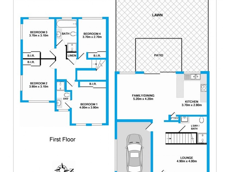 1A LINDEN STREET, Toongabbie NSW 2146 Floorplan