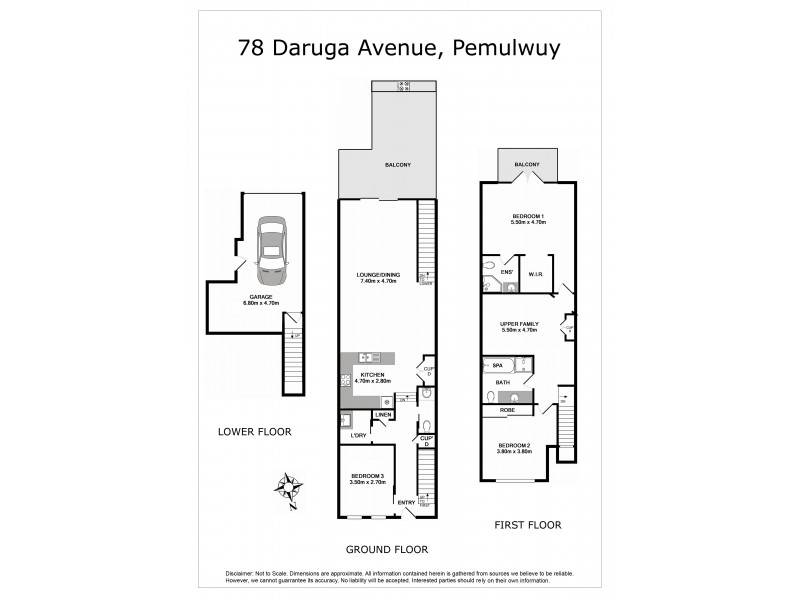 78 Daruga Avenue, Pemulwuy NSW 2145 Floorplan