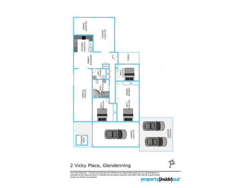 2 Vicky Place, Glendenning NSW 2761 Floorplan