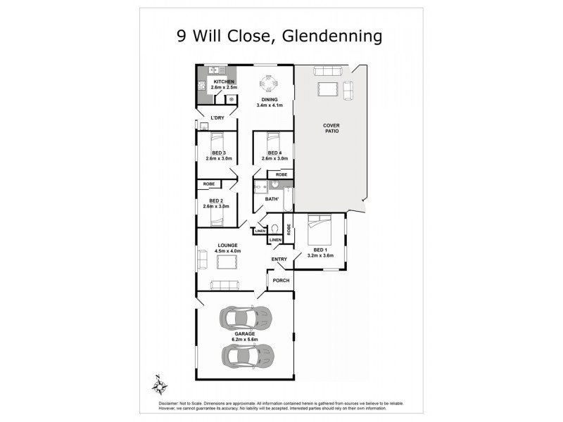 9 Will Close, Glendenning NSW 2761 Floorplan