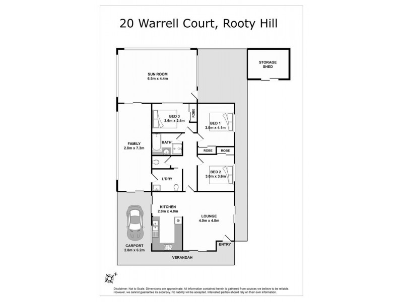 20 Warrell Court, Rooty Hill NSW 2766 Floorplan