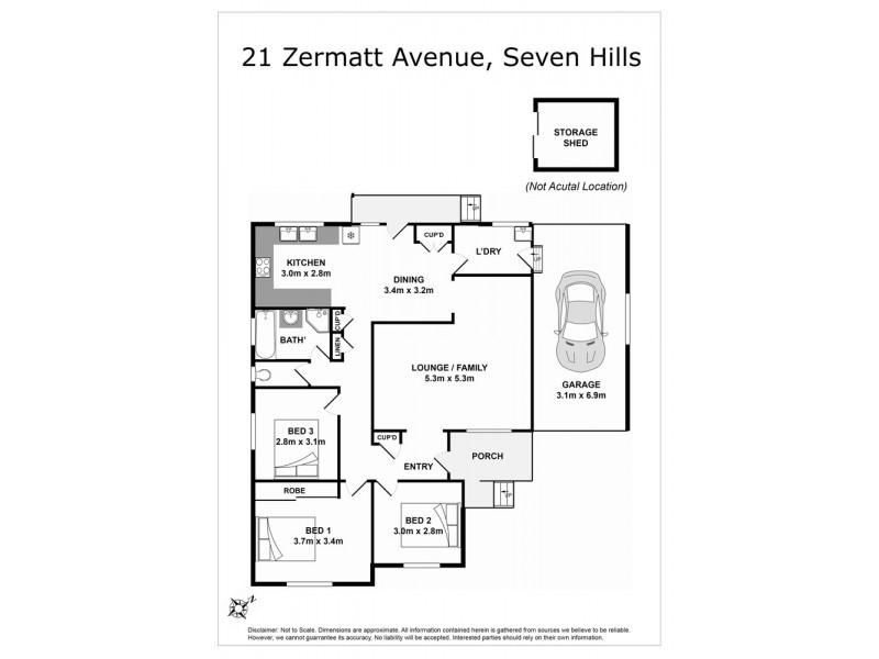 21 Zermatt Avenue, Seven Hills NSW 2147 Floorplan