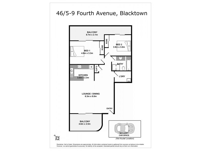 46/5-9 Fourth Avenue, Blacktown NSW 2148 Floorplan