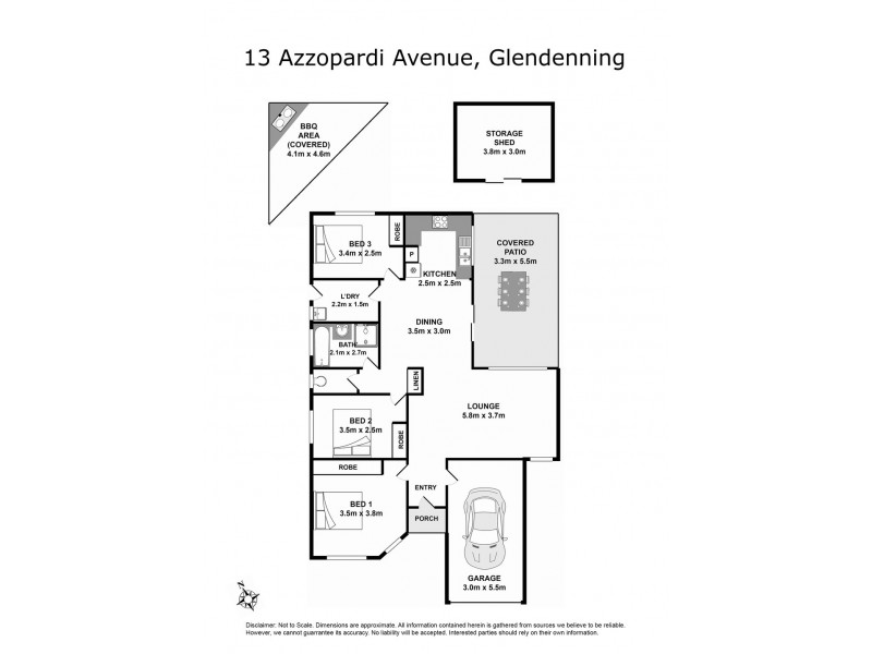 13 Azzopardi Avenue, Glendenning NSW 2761 Floorplan