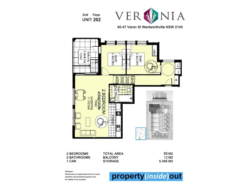 304/45-47 Veron Street, Wentworthville NSW 2145 Floorplan