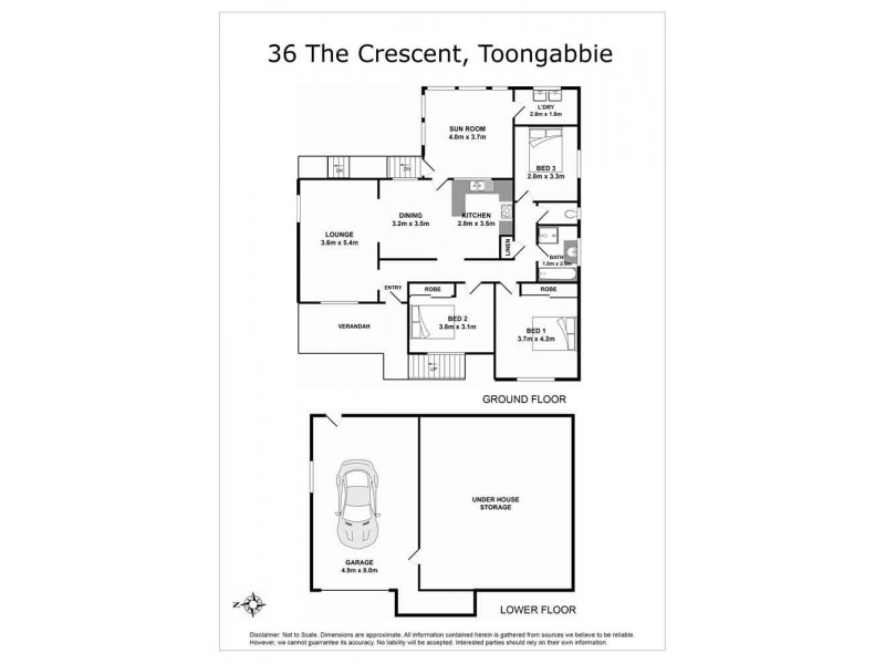 36 The Crescent, Toongabbie NSW 2146 Floorplan