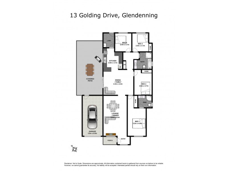 13 Golding Drive, Glendenning NSW 2761 Floorplan