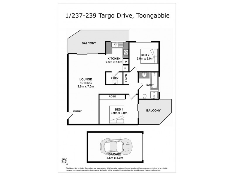 1/237-239 Targo Road, Toongabbie NSW 2146 Floorplan
