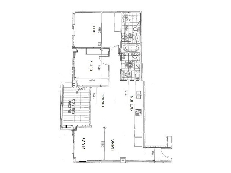 506/1 Mill road, Liverpool NSW 2170 Floorplan