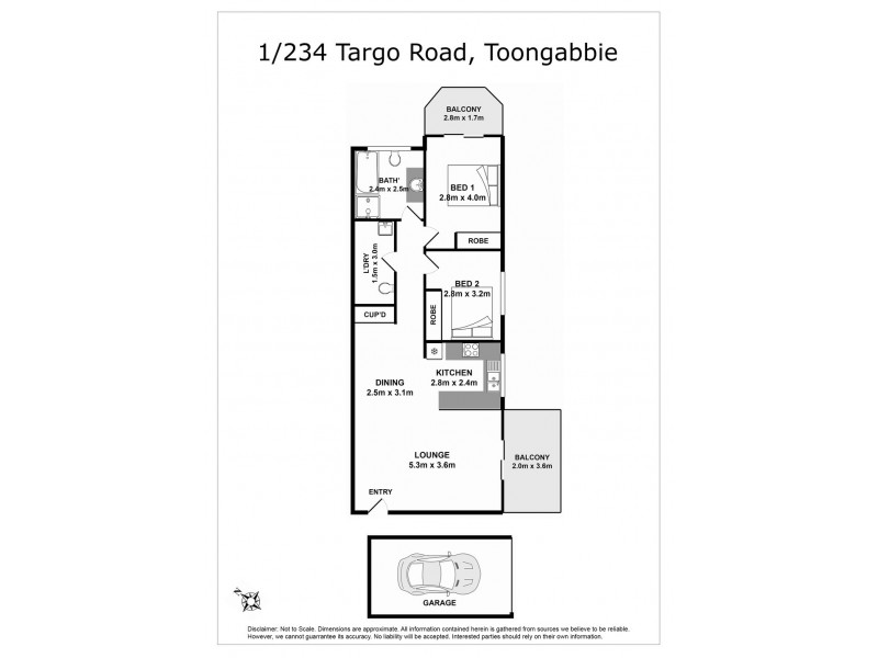 1/234 Targo Road, Toongabbie NSW 2146 Floorplan