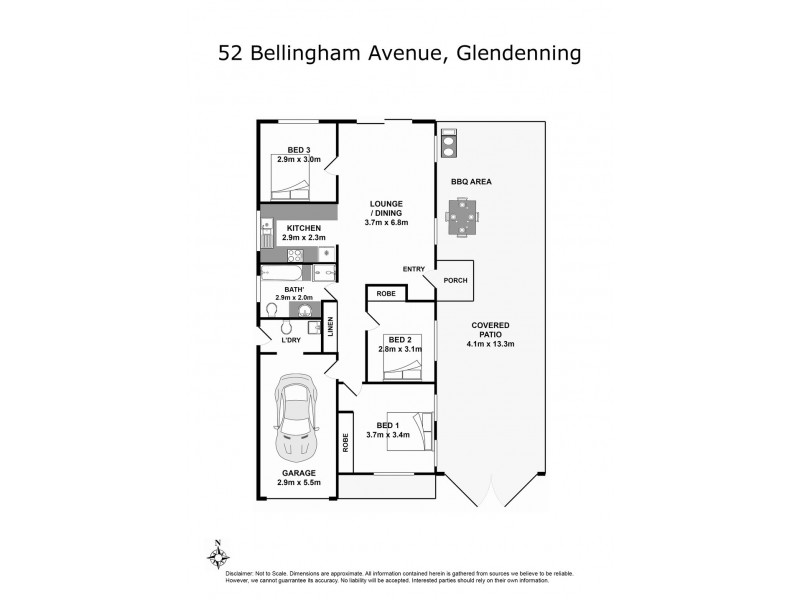 52 Bellingham Avenue, Glendenning NSW 2761 Floorplan