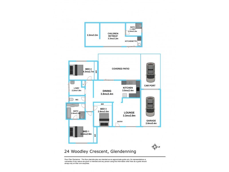 24 Woodley Crescent, Glendenning NSW 2761 Floorplan