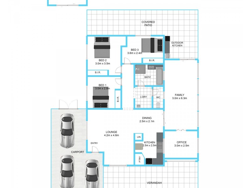 32 Woodley Crescent, Glendenning NSW 2761 Floorplan