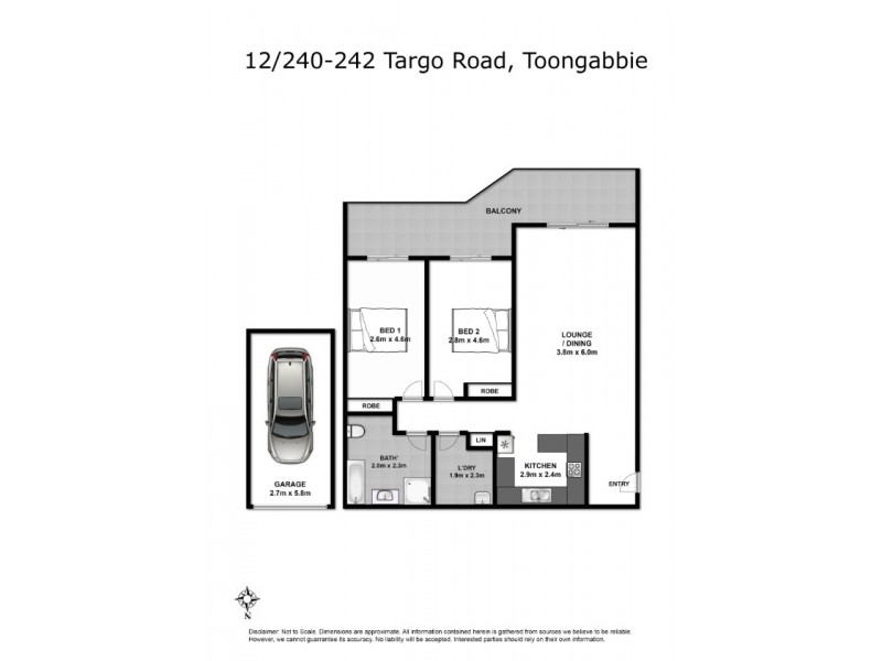 12/240-242 Targo Road, Toongabbie NSW 2146 Floorplan