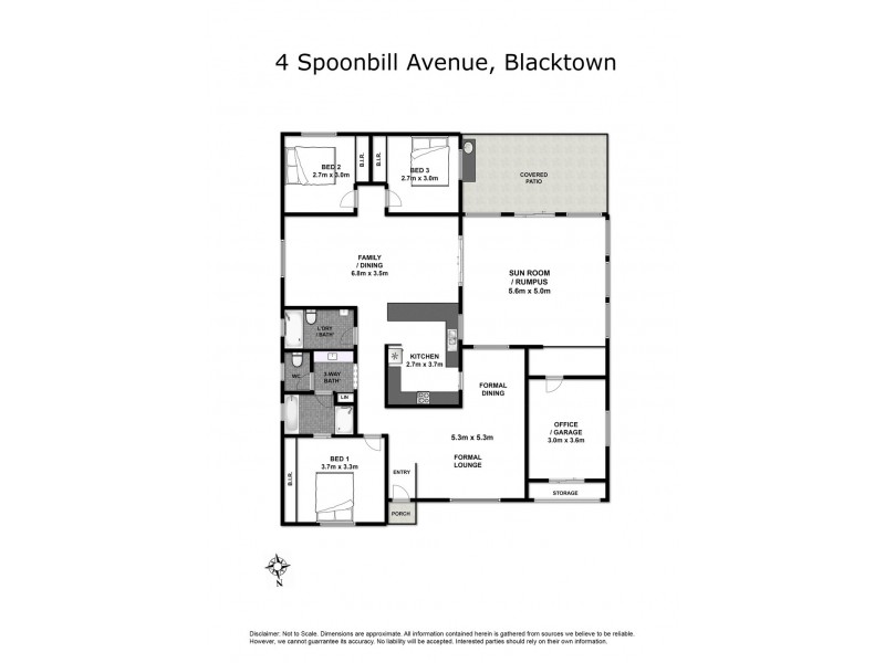 4 Spoonbill Avenue, Blacktown NSW 2148 Floorplan