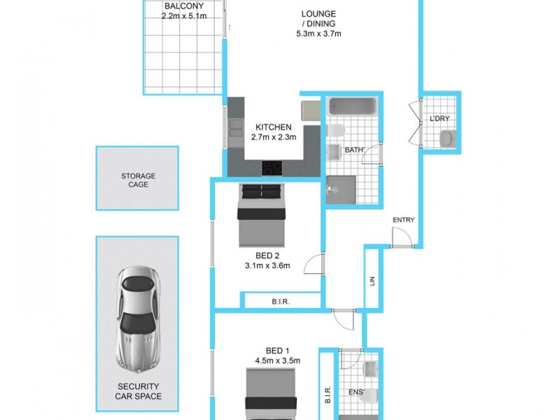 9/232 Targo Road, Toongabbie NSW 2146 Floorplan