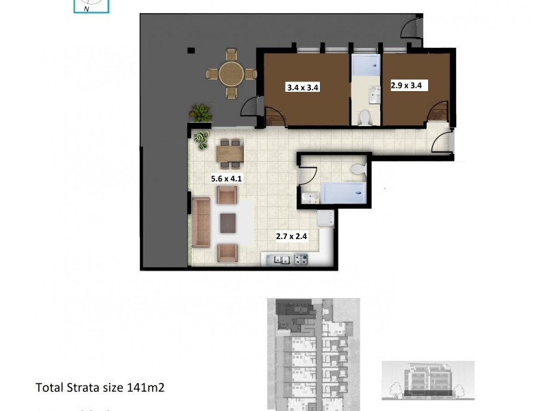 2/45-47 Veron Street, Wentworthville NSW 2145 Floorplan