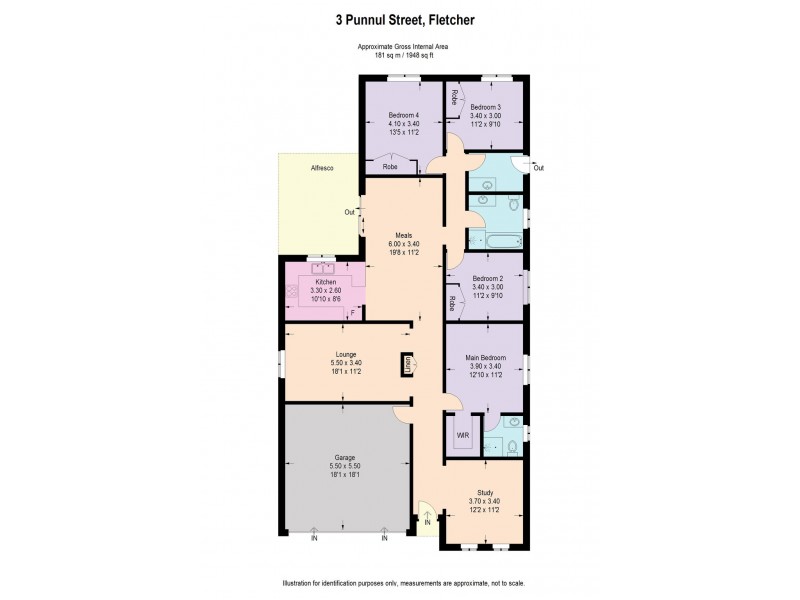 3 Punnul St, Fletcher NSW 2287 Floorplan