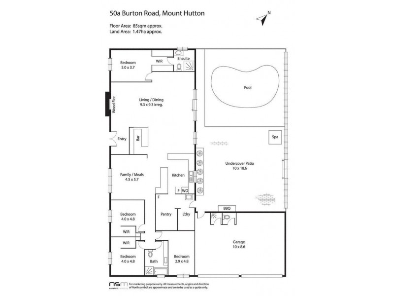 50A Burton Rd, Eleebana NSW 2282 Floorplan