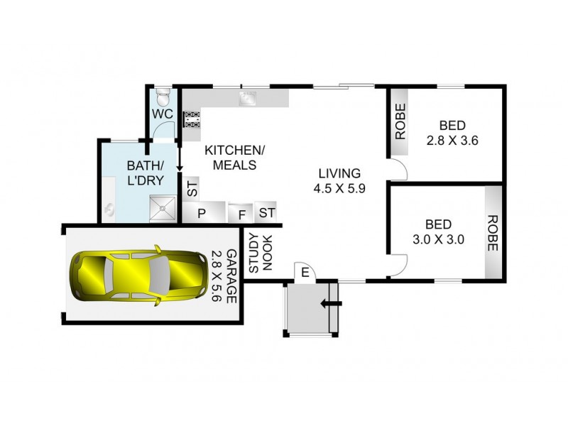 3/25 Roslyn Road, Belmont VIC 3216 Floorplan