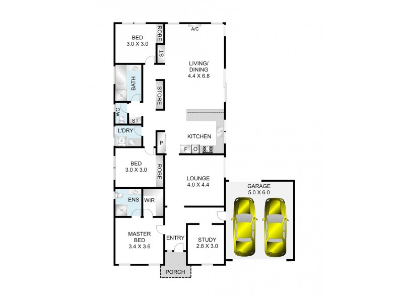 24 The Vineyard, Waurn Ponds VIC 3216 Floorplan