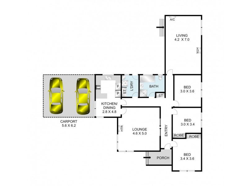 13 Chandos Court, St Albans Park VIC 3219 Floorplan