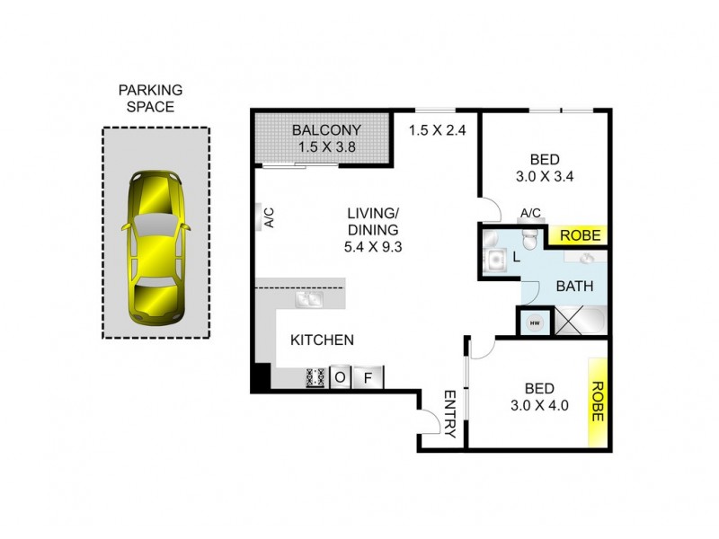 8/16 The Esplanade South, Geelong VIC 3220 Floorplan