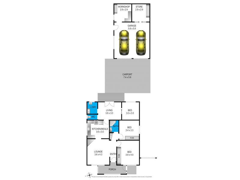 17 Raven Street, Geelong West VIC 3218 Floorplan