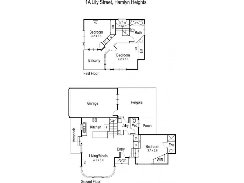 1a Lily Street, Hamlyn Heights VIC 3215 Floorplan